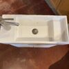 Slim 11" Depth White Single Sink Bathroom Vanity