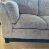 Grey Chenille Three Seater with Side Pillows
