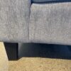 Grey Chenille Three Seater with Side Pillows