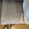 Grey Chenille Three Seater with Side Pillows