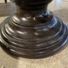 Round Glass Top Dining Table with a Hourglass Pedestal Base