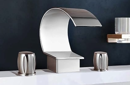 Widespread Waterfall 2-Handle Bathroom Faucet Kit