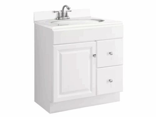 DESIGN HOUSE Wyndham Collection Bath Vanity, White Semi-Gloss Model #597203