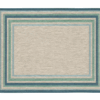 NEW! ALLEN+ROTH Blue & Green Border Rug, 8x10 Indoor/Outdoor Model #2596046