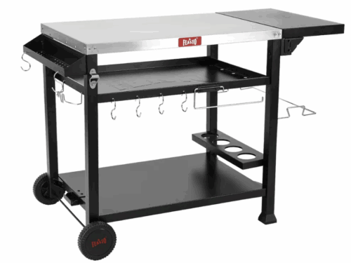 FEASTO Outdoor Movable Food Prep Table - Grey