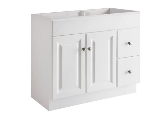 DESIGN HOUSE Wyndham 36-in White Bathroom Vanity Base Cabinet without Top