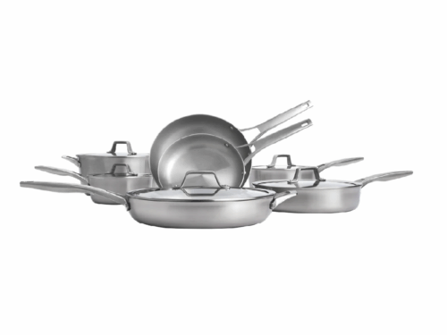 NEW! CALPHALON Premier Stainless Steel 12 Piece Cooking Set