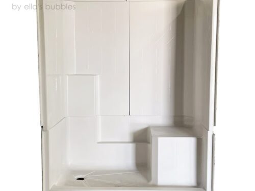 NEW! ELLA BY ELLA'S BUBBLES AcrylX 3-Piece Shower Walls Insert