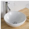 KRAUS White Ceramic Bathroom Sink Vessel