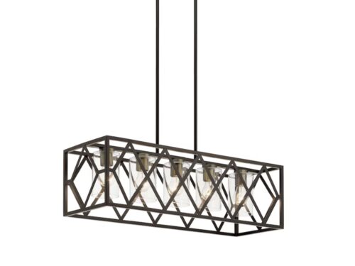 KICHLER Solander 5-Light Olde Bronze Linear Pendant