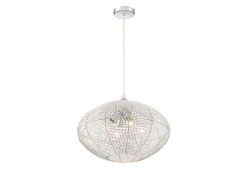 NEW! QUOIZEL Tango 4-Light Polished Chrome Transitional Dome Pendant