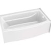 DELTA Right Drain Curve Bathtub 60"x32"