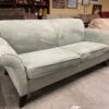Mint Green Velvet Loveseat