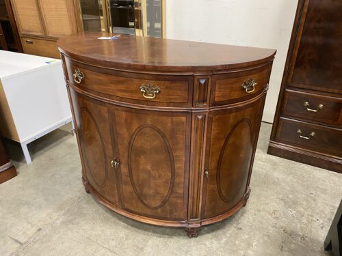 SHENANDOAH VALLEY  Vintage Wood Bow Front Semi Circle Buffet