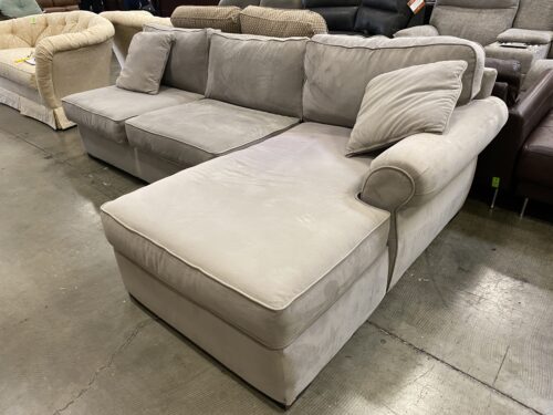 JONATHAN LEWIS Light Grey L Shaped Sectional