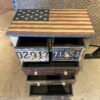 Patriotic License Plate 5-Drawer Cabinet