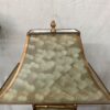 Asian Inspired Bamboo Framed Floral Table Lamp