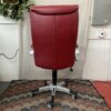 SEALY Red Leather Office Chair