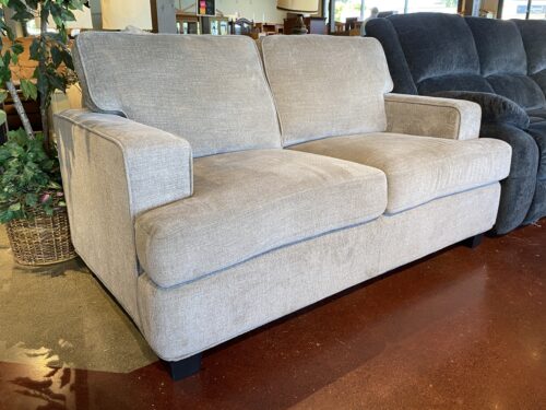 Like New Grey Loveseat w/ Attached Seat Cushions