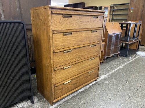 LANE Vintage Medium Stained 5-Drawer Dresser