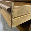 LANE Pair of Vintage Medium Stained Open Nightstands