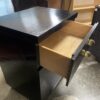 Black Nightstand w/ Unique Gold Accents