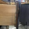 Black Nightstand w/ Unique Gold Accents