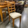 BASSETT Wooden Dining Set w/ 4 Chairs & Leaf