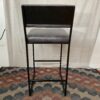 CHARLESTON FORGE Set of 4 Grey & Black Modern Barstools