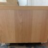 Blonde Rolling 2-Drawer Console Table