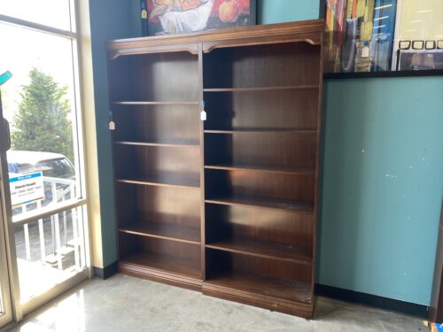 Dark Stain Wood Bookcase