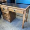 YOUNG-HINKLE Vintage Wood Office Desk with 4 Drawers