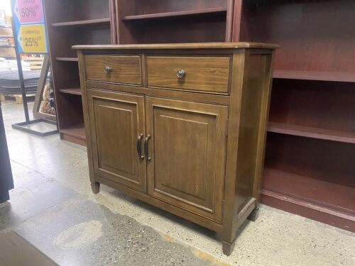 Golden Brown Entryway Storage Cabinet
