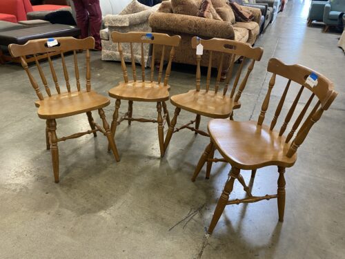 CARLSON  Solid Beech Set of 4 Dining Room Chairs