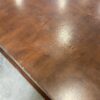 Dark Stain Wood Large Coffee Table with Lower Shelf