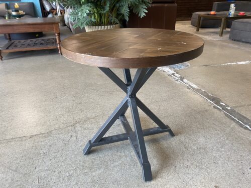 Rustic Industrial Accent Table