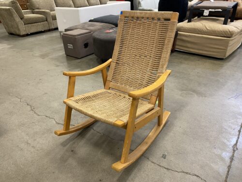 MCM Woven Rocking Chair