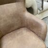 WALLACE & BAY Graham Brown Leather Accent Chair