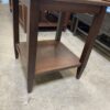Wood Geometric Pattern Nightstand