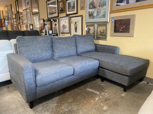 Small Grey Sectional w/ Chaise Lounge