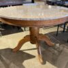 Round Granite Top Pedestal Dining Table