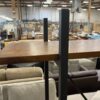 Modern Industrial Dark Wood 4 Tier Display Shelf