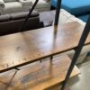 Modern Industrial Dark Wood 4 Tier Display Shelf