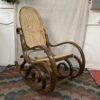 Vintage Bentwood Cane Backed Rocking Chair