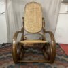 Vintage Bentwood Cane Backed Rocking Chair