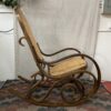 Vintage Bentwood Cane Backed Rocking Chair