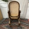 Vintage Bentwood Cane Backed Rocking Chair