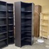 Black Curved 6-Shelf Corner Bookcase