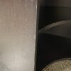Black Curved 6-Shelf Corner Bookcase