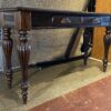 Espresso Brown Fluted Leg Sofa Table